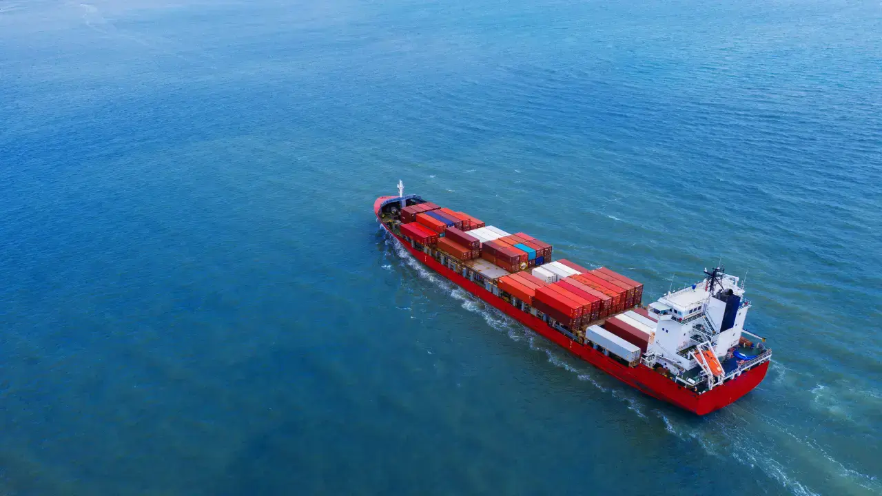 food supply chain sea freight ship image