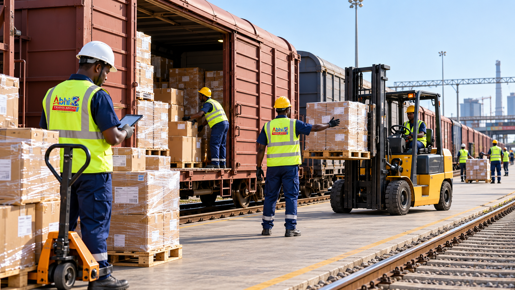 Parcel van rail transportation services in Africa