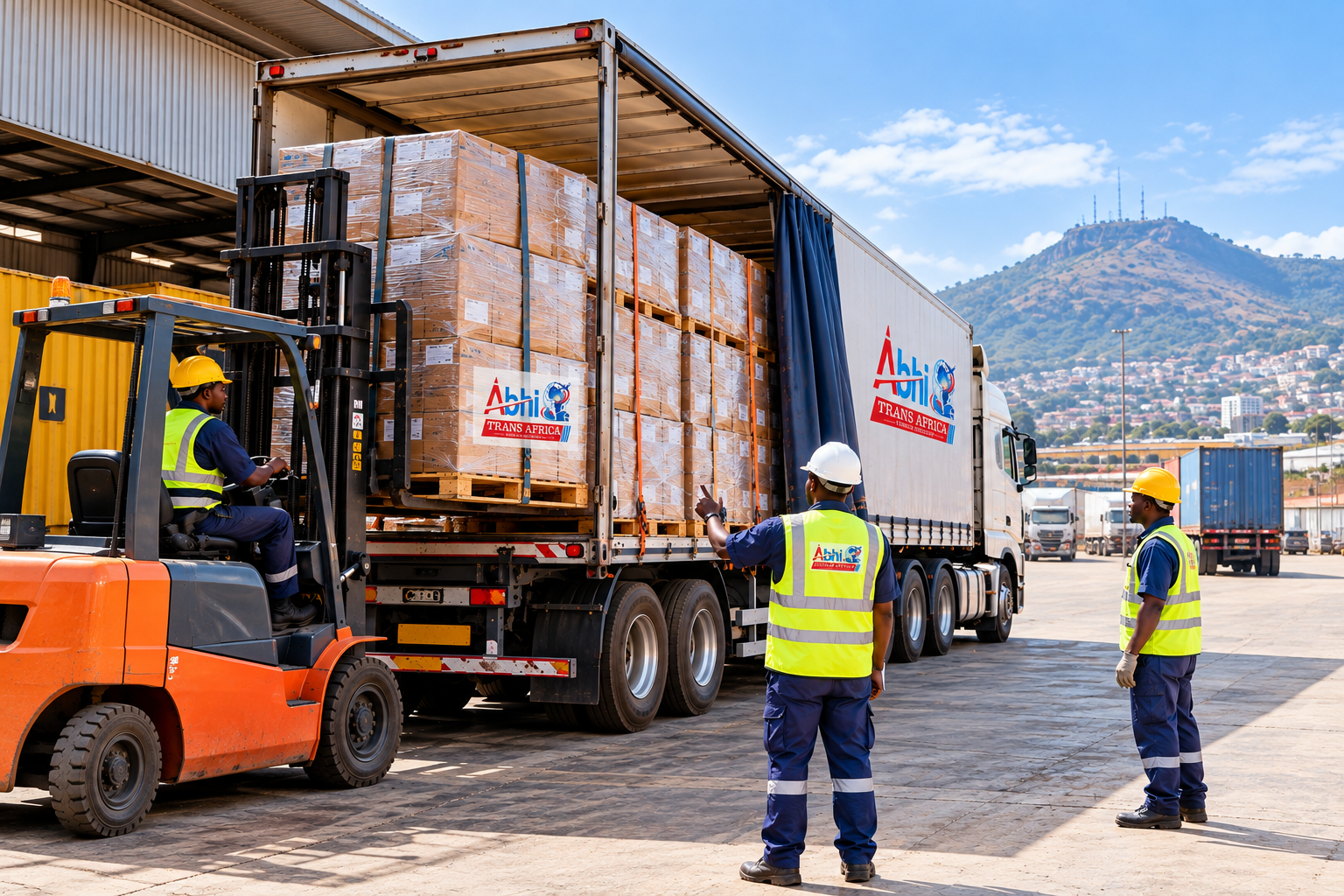 Full Truck Load (FTL) road transportation movement across East Africa by Abhi TransAfrica Logistics