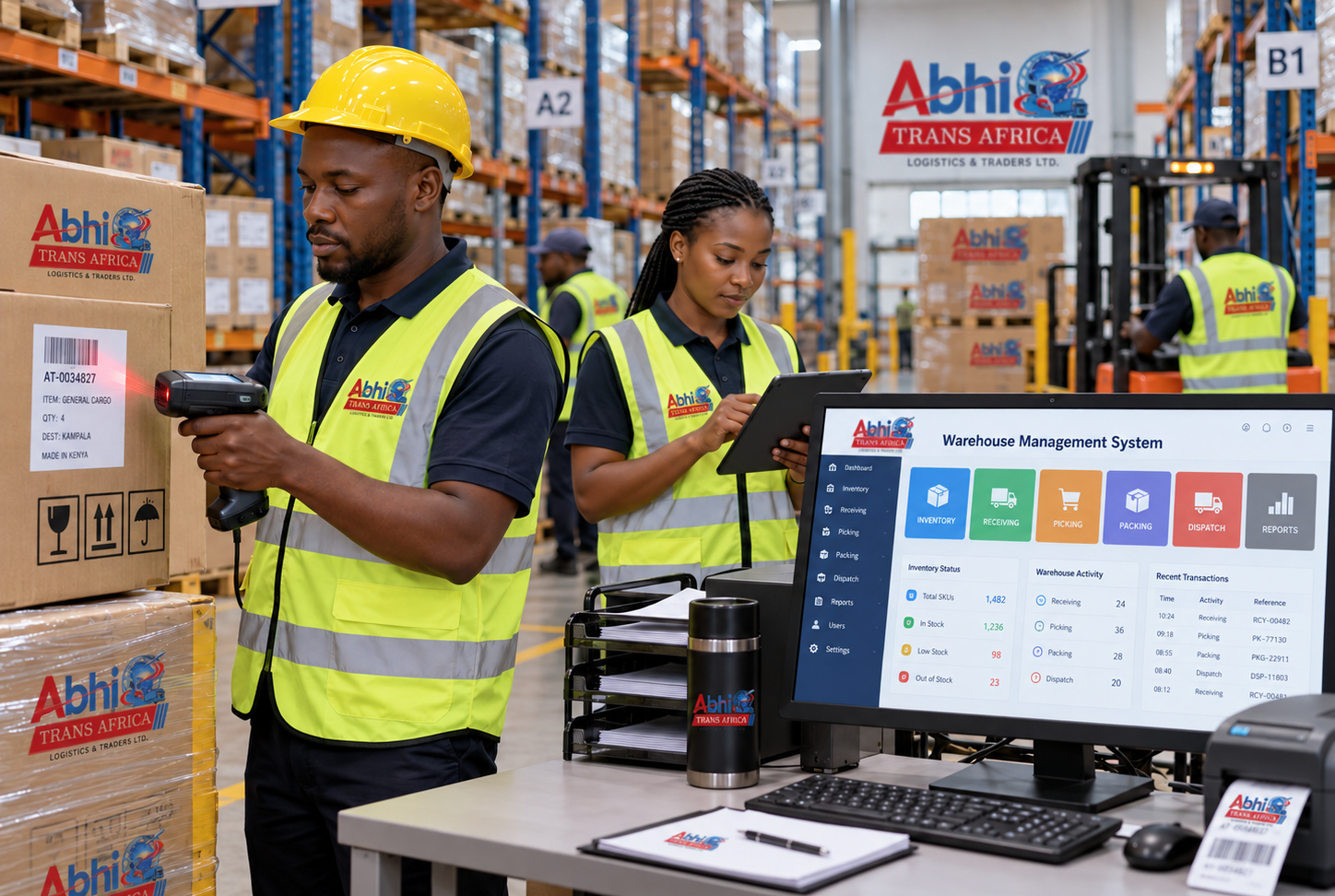 Technology-supported warehouse management