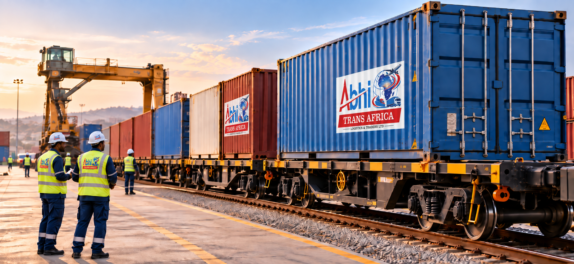 Fast and safe containerized rail transportation services across Africa