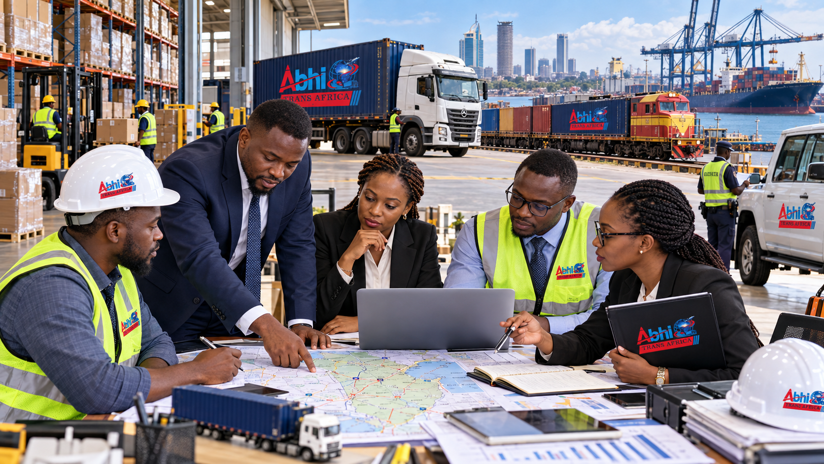 Logistics and supply chain consultancy infographic for African businesses